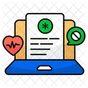 Online Prescription Medical Report Rx Icon