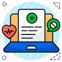 Online Prescription Medical Report Rx Icon