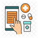 Online Prescription Internet Icon