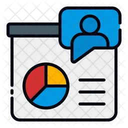 Online presentation  Icon
