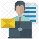 Online Presentation Meeting Business Analysis Icon