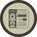 Online Presentation Remote Working Webinar Icon