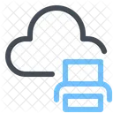 Online Print Cloud Icon