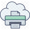 Printer Database Cloud Icon