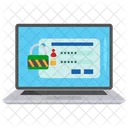 Online Privacy Laptop Computer Icon