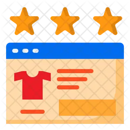 Online Product Rating  Icon