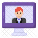 Online User Online Person Video Call Icon