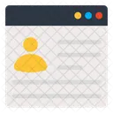 Online Konto Online Profil Web Profil Symbol