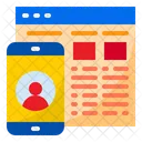 Online Profile Smartphone Mobilephone Icon
