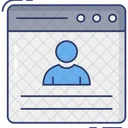 Online Profile Web Page Browser Icon