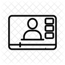 Public Speech Contour Icon