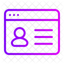 Online Profile  Icon