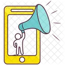 Online Promotion Marketing App Business Announcement Icon