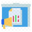 Online Promotion Report Business Business Icon