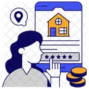Online Property Online House Online Home Icon