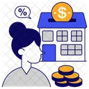 Online Property Online House Online Home Icon