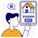 Online Property Buy House Buy Home Icon