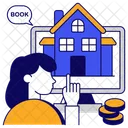 Online Property Online House Online Home Icon