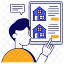 Online Property Online House Online Home Icon