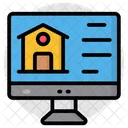 Online Property Online House Online Home Icon