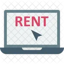 Online Property Laptop Rent Icon