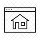 Online Property Online Real Estate House Icon
