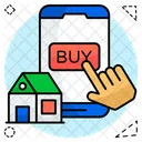 Online Property Buy House Buy Home Online Icon