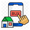 Online Property Buy House Buy Home Online Icon