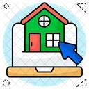 Online Property Online House Online Home Icon