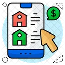 Online Property Online House Online Home Icon