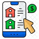 Online Property Online House Online Home Icon