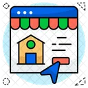 Online Property Online House Online Home Icon