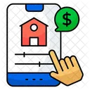 Online Property Online House Mobile Home Icon