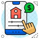 Online Property Online House Mobile Home Icon