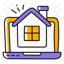 Online Property Online Mortgage Estate Marketing Icon