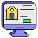 Online Property Online Real Estate Home Icon