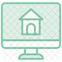 Online Property Duotone Line Icon Icon