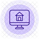 Online Property Line Icon Icon