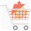Online Property Real Estate House In Cart Icon