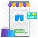 Shopping App Mobile App Online Buying Icon
