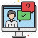 Online Question Faq Help Icon