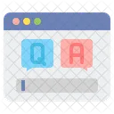 Online Question And Answer  Icon