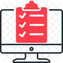 Online Questionnaire Survey Form Icon