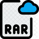 Online RAR Datei Cloud RAR Datei Cloud Datei Icon