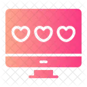 Online Rating Rating Love Icon