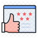Online Rating Review  Icon