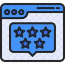 Online Rating Stars Customer Review Online Rating Icon