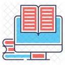 Online Reading Story Book Textbook Icon