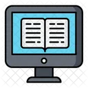 Online Reading Book Education Icon