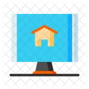 Online Real Estate Online Property Dealing Online Property Icon